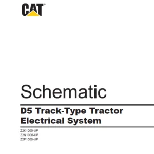 EN CAT Track-Type Tractor D5 Track Type Tractor Electrical System Schematic Manual - PDF DOWNLOAD