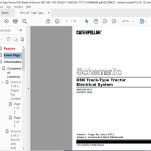 EN CAT Track Type Tractor D5N Track-Type Tractor Electrical Schematic Manual - PDF DOWNLOAD