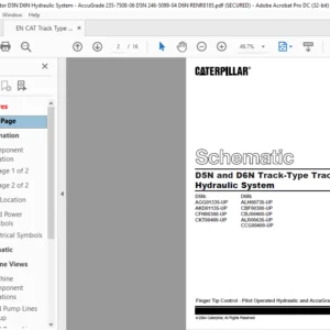 EN CAT Track-Type Tractor D5N and D6N Track-Type Tractor Hydraulic System Schematic Manual