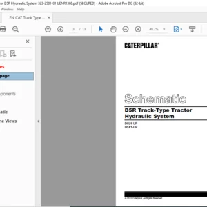 EN CAT Track-Type Tractor D5R Track-Type Tractor Hydraulic System Schematic Manual - PDF DOWNLOAD