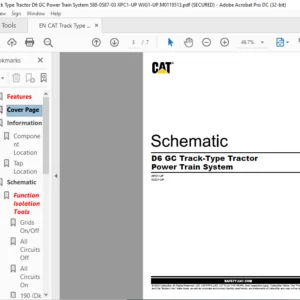 EN CAT Track Type Tractor D6 GC Track-Type Tractor Electrical Schematic Manual - PDF DOWNLOAD