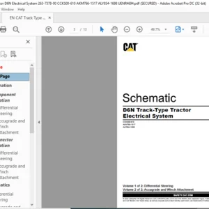 EN CAT Track-Type Tractor D6N Track-Type Tractor Electrical System  Schematic Manual - PDF DOWNLOAD