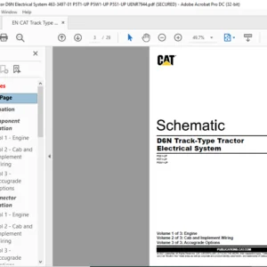 EN CAT Track-Type Tractor D6N Track-Type Tractor Electrical System Schematic Manual - PDF DOWNLOAD