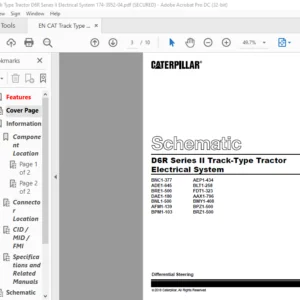 EN CAT Track Type Tractor D6R Series II Track-Type Tractor Electrical Schematic Manual - PDF DOWNLOAD