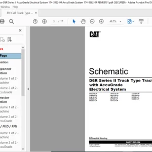 EN CAT Track-Type Tractor D6R Series II Track Type Tractor with AccuGrade Electrical System Schematic Manual - PDF DOWNLOAD