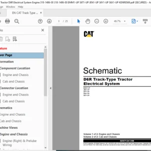 EN CAT Track Type Tractor D6R Track-Type Tractor Electrical System Schematic Manual - PDF DOWNLOAD