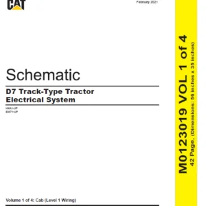 EN CAT Track Type Tractor D7 Track Type Tractor Electrical System Schematic Manual - PDF DOWNLOAD