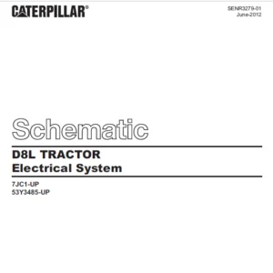 EN CAT Track-Type Tractor D8L Tractor Electrical System  Schematic Manual - PDF DOWNLOAD