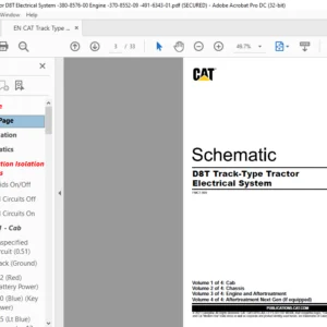 EN CAT Track Type Tractor D8T Track-Type Tractor Electrical System Schematic Manual - PDF DOWNLOAD