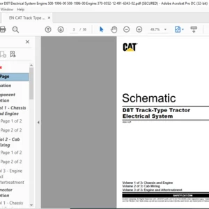 EN CAT Track-Type Tractor D8T Track-Type Tractor Electrical System Schematic Manual - PDF DOWNLOAD