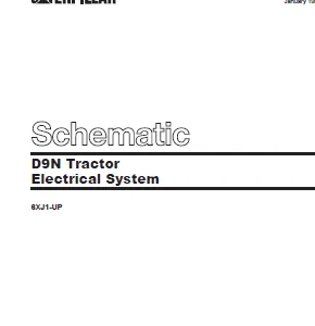 EN CAT Track Type Tractor D9N Electrical System Schematic Manual - PDF DOWNLOAD