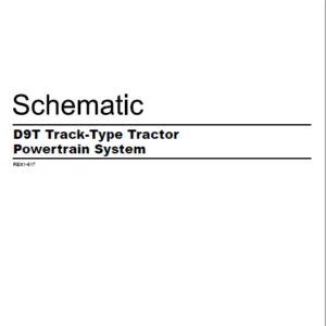 EN CAT Track Type Tractor D9T Track-Type Tractor Power Train Electrical System Schematic Manual - PDF DOWNLOAD
