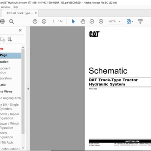 EN CAT Track-Type Tractor D7R Track-Type Tractor Hydraulic System Schematic Manual - PD DOWNLOAD