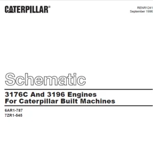 EN CAT Wheeled Excavator 3176C And 3196 Engines For Caterpillar Built Machines Electrical System Schematic Manual