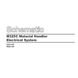 EN CAT Wheeled Excavator M325C Material Handler Electrical System Schematic Manual - PDF DOWNLOAD