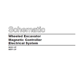 EN CAT Wheeled Excavator Magnetic Controller Electrical System Schematic Manual - PDF DOWNLOAD