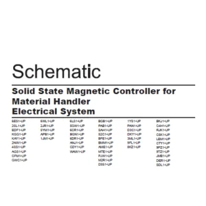 EN CAT Wheeled Excavator Solid State Magnetic Controller for Material Handler Electrical System Schematic Manual