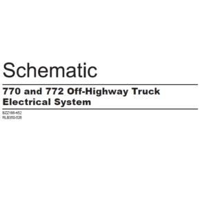 EN Cat Off-Highway Truck 770 and 772 Off-Highway Truck Hydraulic System Schematic Manual - PDF DOWNLOAD