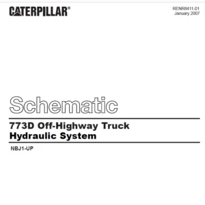 EN Cat Off-Highway Truck 773D Off-Highway Truck Hydraulic System Schematic Manual - PDF DOWNLOAD