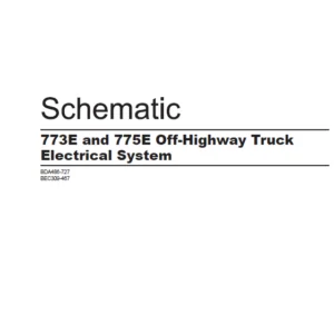 EN Cat Off-Highway Truck 773E And 775E Off-Highway Truck Electrical System Schematic Manual - PDF DOWNLOAD
