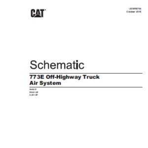 EN Cat Off-Highway Truck 773E Off-Highway Truck Air System Pneumatic Schematic Manual - PDF DOWNLOAD