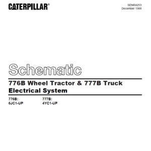 EN Cat Off-Highway Truck 776B Wheel Tractor & 777B Truck Electrical System  Schematic Manual