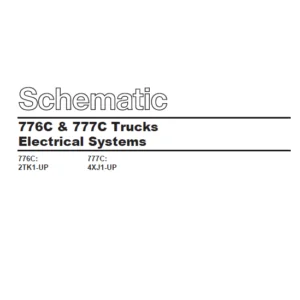 EN Cat Off-Highway Truck 776C & 777C Electrical System Schematic Manual - PDF DOWNLOAD