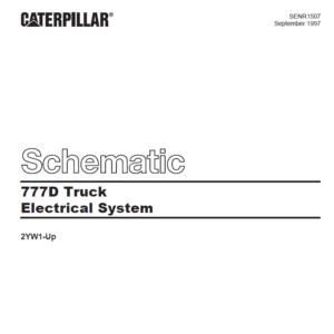 EN Cat Off-Highway Truck 777D Truck Electrical System Schematic Manual - PDF DOWNLOAD