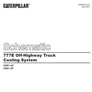 EN Cat Off-Highway Truck 777E Off-Highway Truck Cooling System Electrical Schematic Manual - PDF DOWNLOAD