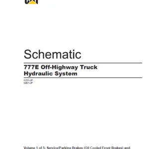 EN Cat Off-Highway Truck 777E Off-Highway Truck Hydraulic System Schematic Manual - PDF DOWNLOAD
