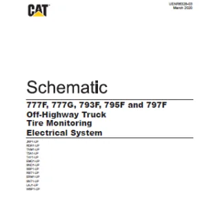 EN Cat Off-Highway Truck 777F 777G  793F 795F and 797F Off-Highway Truck Tire Monitoring Electrical System Schematic Manual