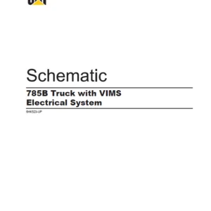 EN Cat Off-Highway Truck 785B Truck with VIMS Electrical Circuit Schematic Manual - PDF DOWNLOAD