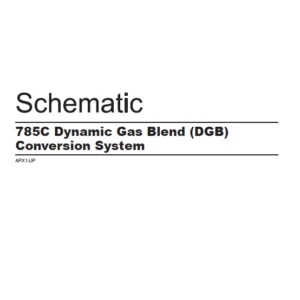 EN Cat Off-Highway Truck 785C Dynamic Gas Blend (DGB) Conversion System Hydraulic Schematic Manual - PDF DOWNLOAD