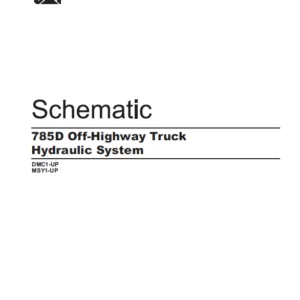 EN Cat Off-Highway Truck 785D Off-Highway Truck Hydraulic System Schematic Manual - PDF DOWNLOAD