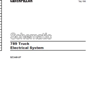 EN Cat Off-Highway Truck 789 Truck Electrical System Schematic Manual - PDF DOWNLOAD