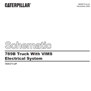 EN Cat Off-Highway Truck 789B Truck With VIMS Electrical System Schematic Manual - PDF DOWNLOAD