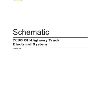 EN Cat Off-Highway Truck 789C Off-Highway Truck Electrical System Schematic Manual - PDF DOWNLOAD