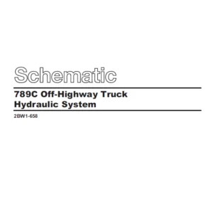 EN Cat Off-Highway Truck 789C Off-Highway Truck Hydraulic System Schematic Manual - PDF DOWNLOAD