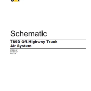EN Cat Off-Highway Truck 789D Off-Highway Truck Pneumatic Schematic Manual - PDF DOWNLOAD