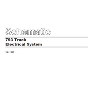 EN Cat Off-Highway Truck 793 Truck Electrical System Schematic Manual - PDF DOWNLOAD