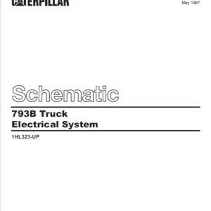 EN Cat Off-Highway Truck 793B Truck Electrical System Schematic Manual - PDF DOWNLOAD