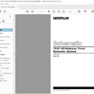 EN Cat Off-Highway Truck 793C Off-Highway Truck Hydraulic System Schematic Manual