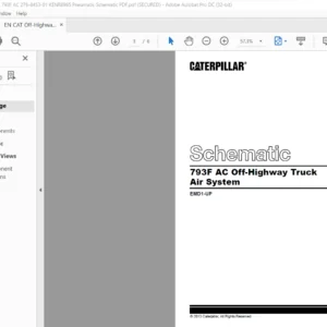 EN Cat Off-Highway Truck 793F Off-Highway Truck Pneumatic Schematic Manual - PDF DOWNLOAD