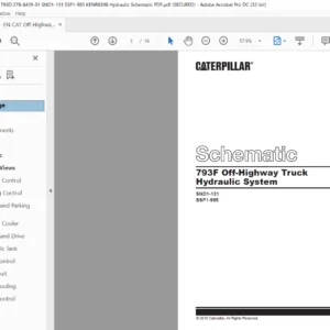 EN Cat Off-Highway Truck 793F  Off-Highway Truck  Hydraulic System Schematic Manual - PDF DOWNLOAD