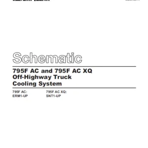 EN Cat Off-Highway Truck 795F AC and 795F AC XQ  Off-Highway Truck Cooling System Electrical System Schematic Manual