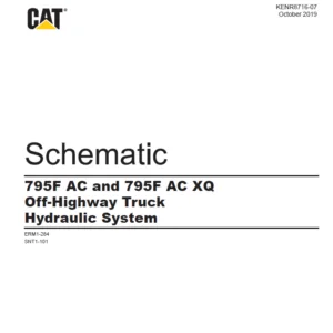 EN Cat Off-Highway Truck 795F AC and 795F AC XQ Off-Highway Truck Hydraulic System Schematic Manual