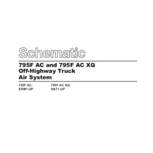 EN Cat Off-Highway Truck 795F AC and 795F AC XQ  Off-Highway Truck Pneumatic Schematic Manual – PDF DOWNLOAD