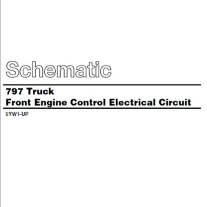 EN Cat Off-Highway Truck 797B Off-Highway Truck Electrical System Schematic Manual