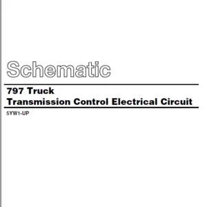 EN Cat Off-Highway Truck 797 Truck Transmission Control Electrical Circuit Schematic Manual - PDF DOWNLOAD
