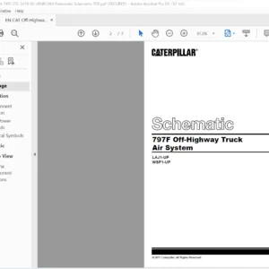EN Cat Off-Highway Truck 797F Off-Highway Truck Pneumatic Schematic Manual – PDF DOWNLOAD